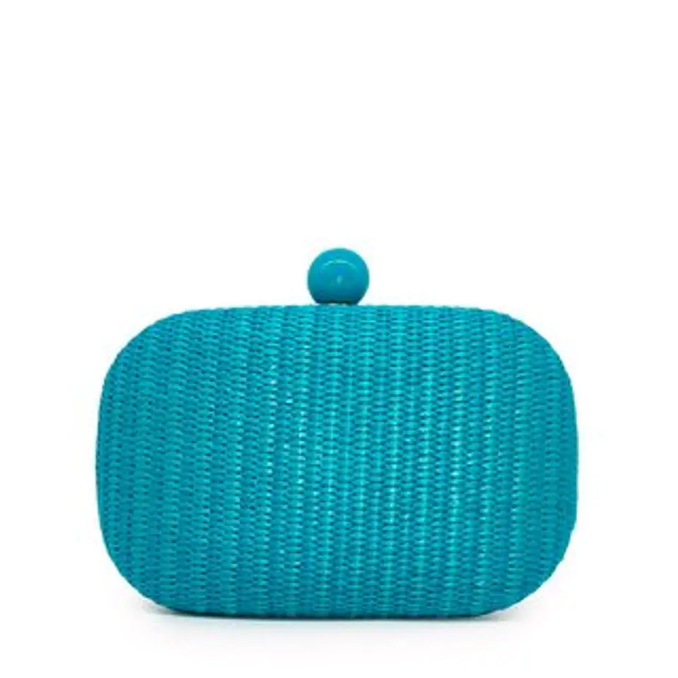 Pochette raphia estival palette couleurs pastel fraîches terrasse chic 1