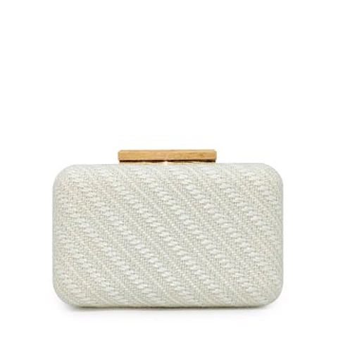 Pochette pour femme en tissu brillant reflets métallisés glamour nuit