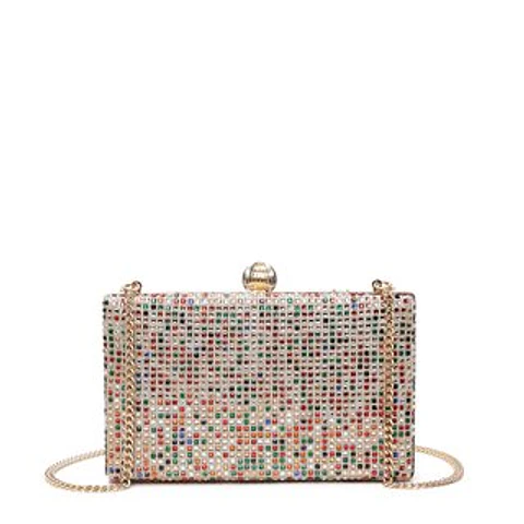 Pochette rectangulaire chic cuir grainé fentes cartes fonctionnelles pro