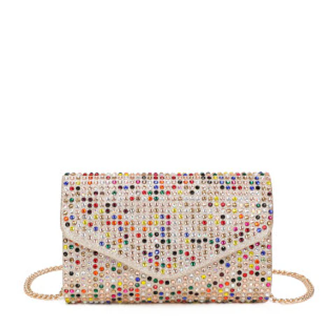 Sac banane pour femme avec strass étincelants sangle noire
