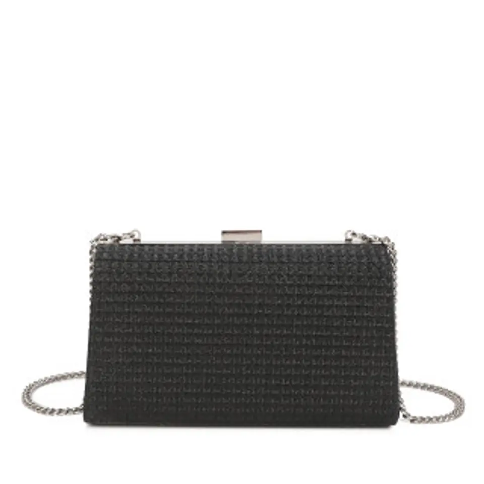 Sac banane élégant strass ébène lignes pures minimalistes 1