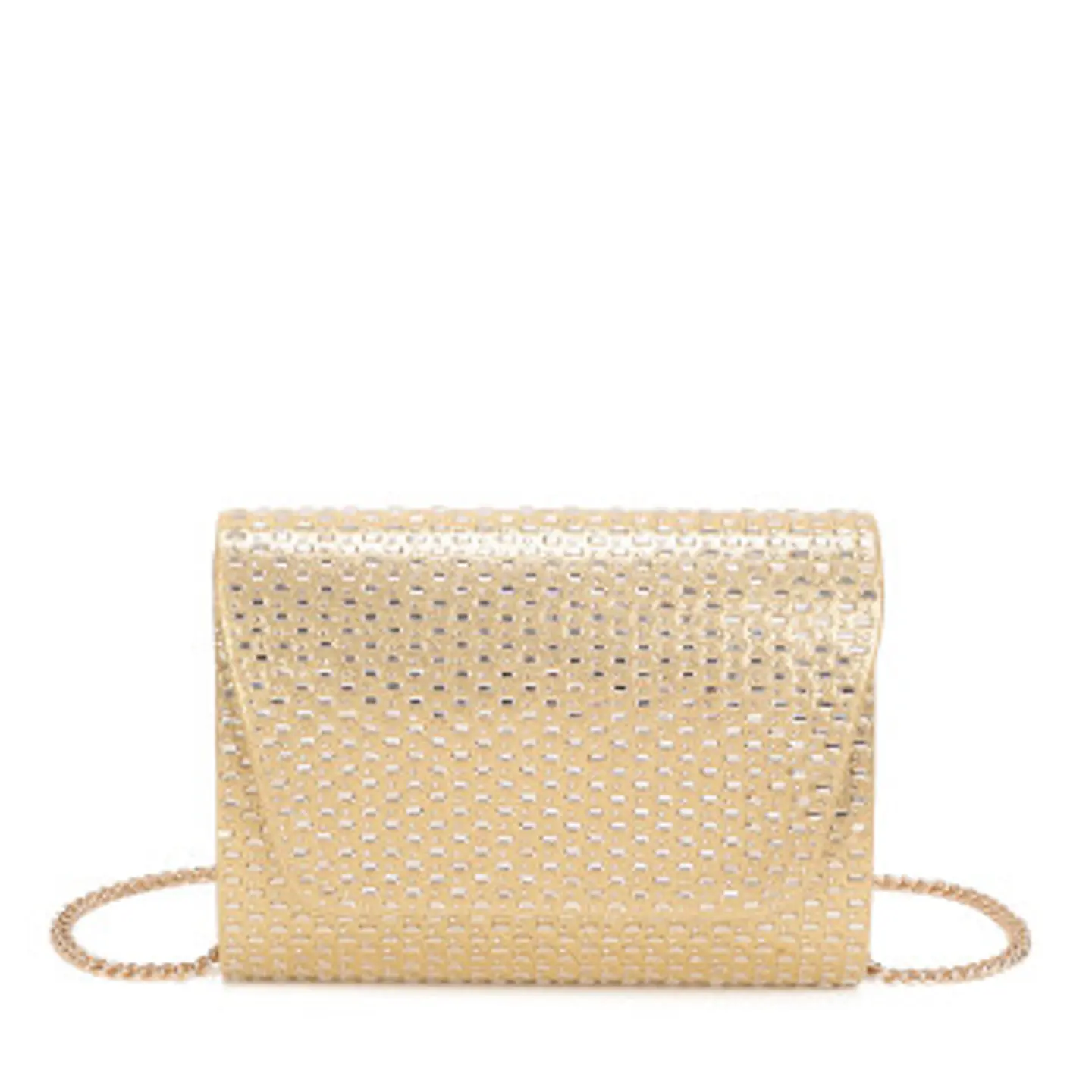 Sac banane pour femme avec strass rectangulaires géométriques mode 1