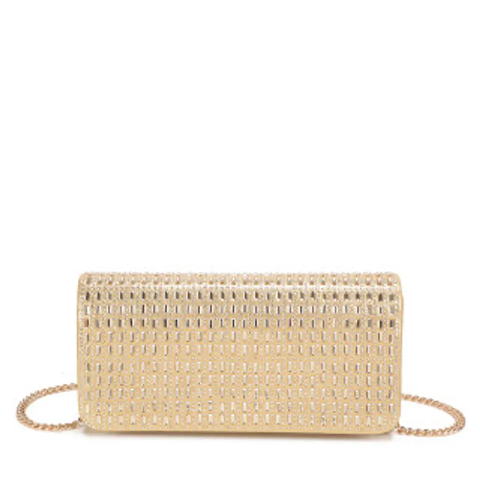 Sac banane soirée strass rectangulaires silhouette structurée luxe 1