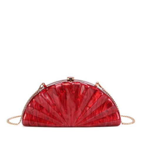 Sac banane en acrylique pour femme boîte rigide transparente