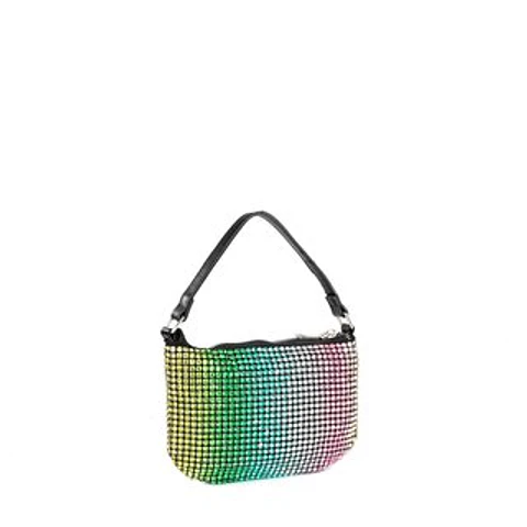 Sac banane noir de soirée avec strass cristaux sombres chic
