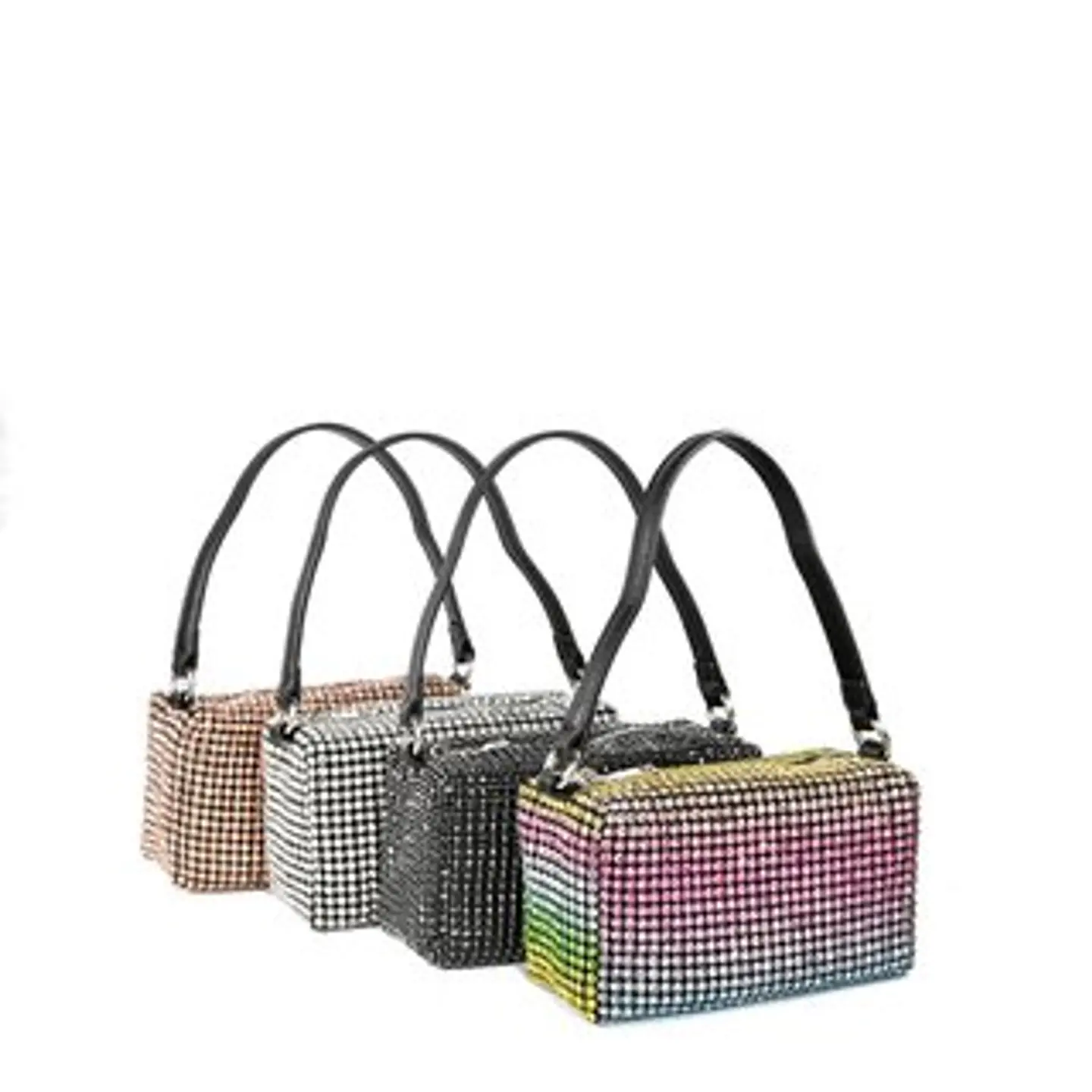 Sac banane rectangulaire noir pour soirée format pochette chic 1