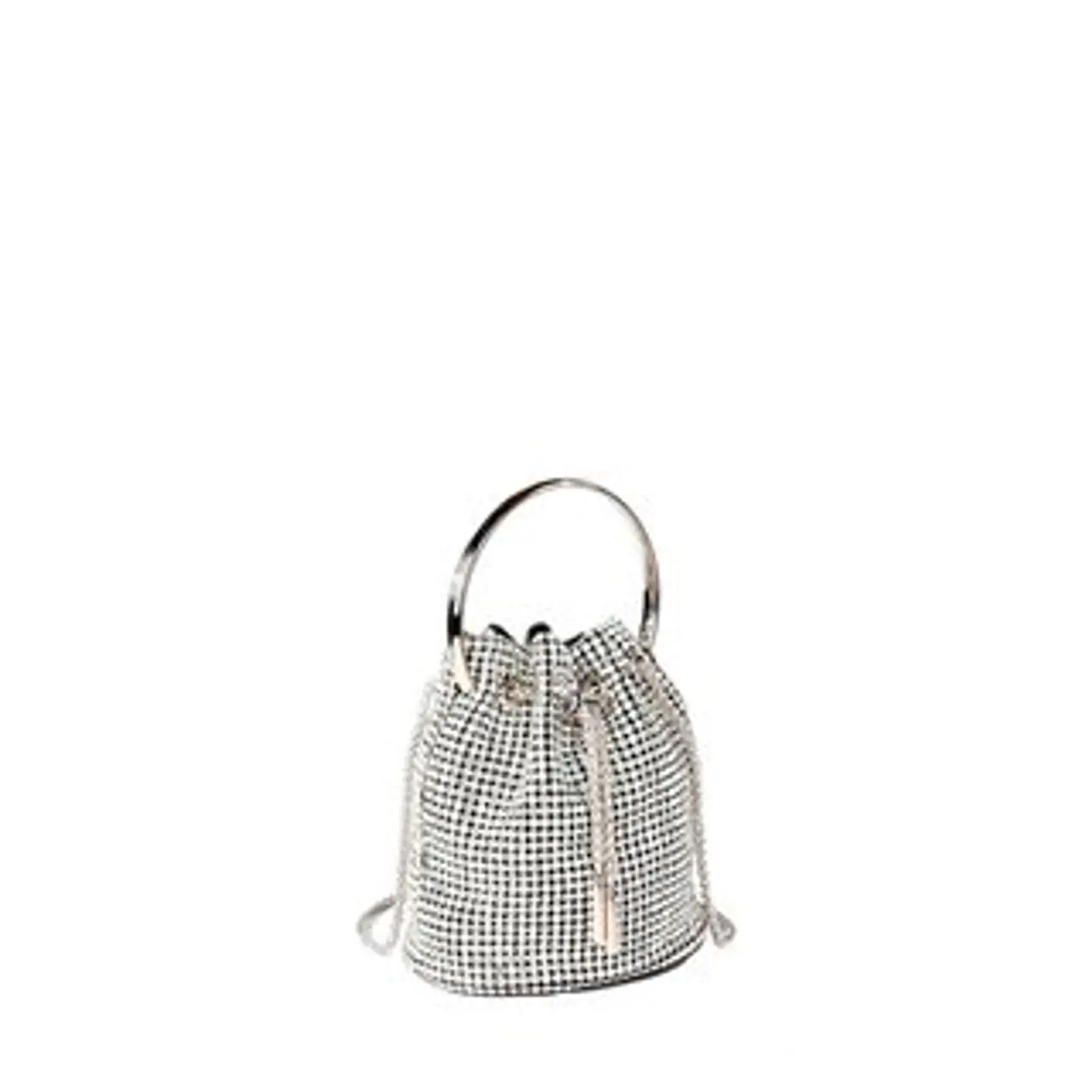 Sac banane rond argenté pour fête silhouette ronde graphique 1
