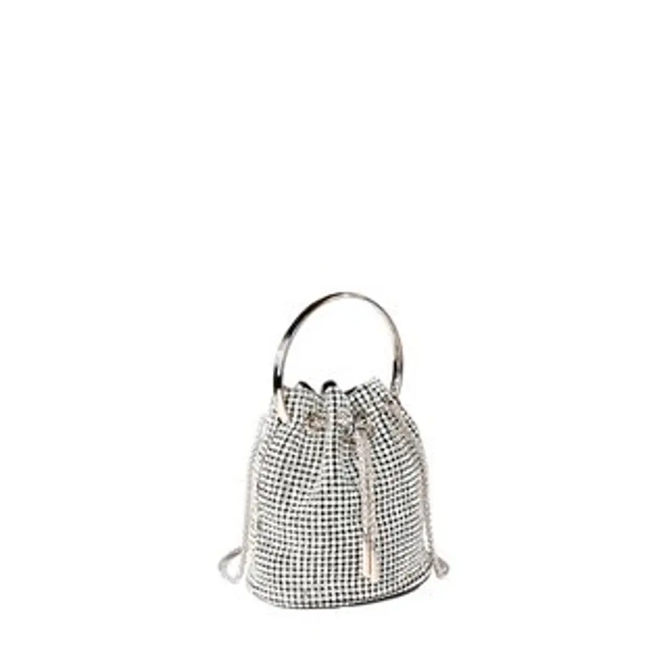 Sac banane rond argenté pour fête silhouette ronde graphique 1
