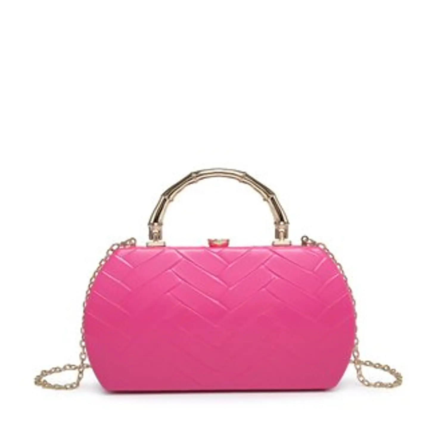 Sac banane à motif zigzag brodé relief fils de coton 1
