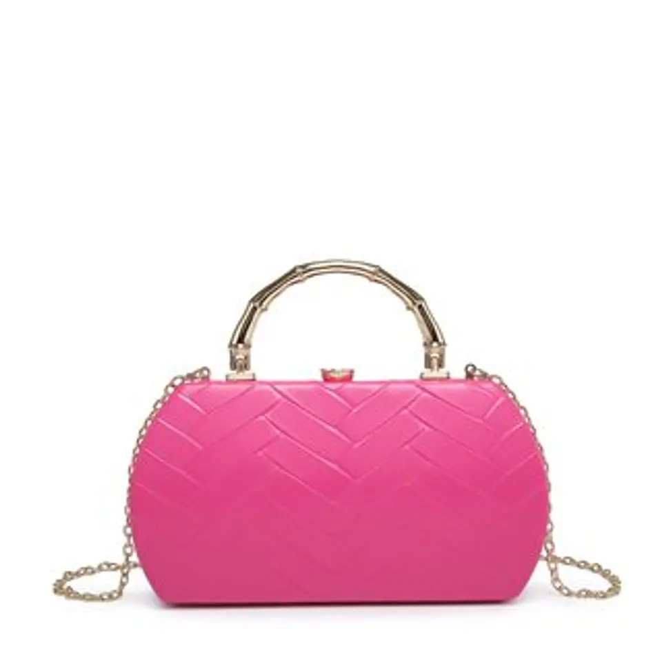 Sac banane à motif zigzag brodé relief fils de coton 1