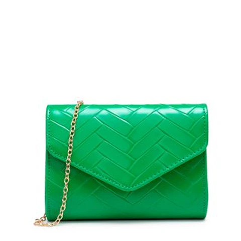 Petite pochette enveloppe texturée grains fins format mini mode
