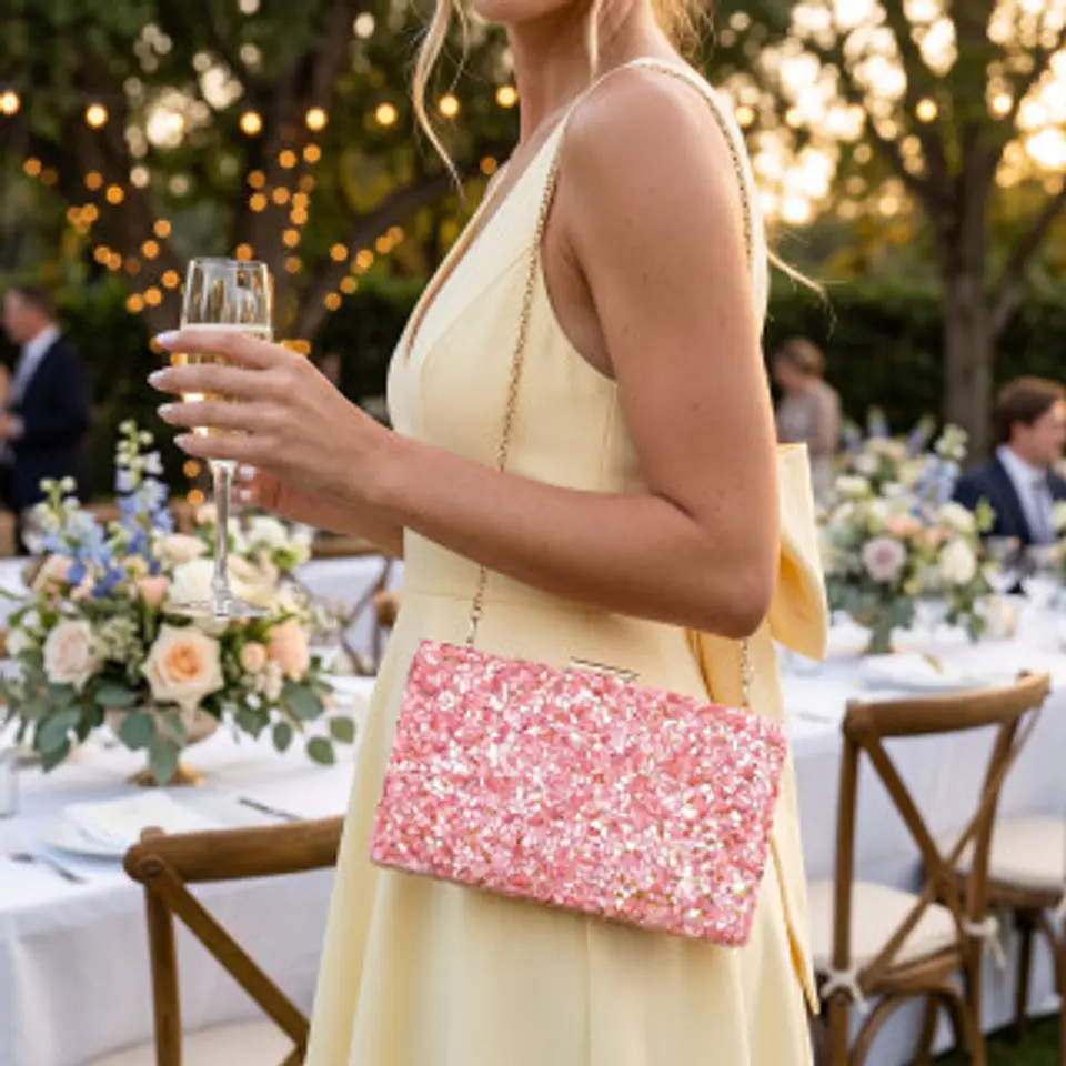 Sac de fête cristaux brillants finition haute couture 1
