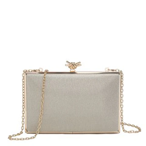 Sac de fête avec détail de n?ud romantique satiné