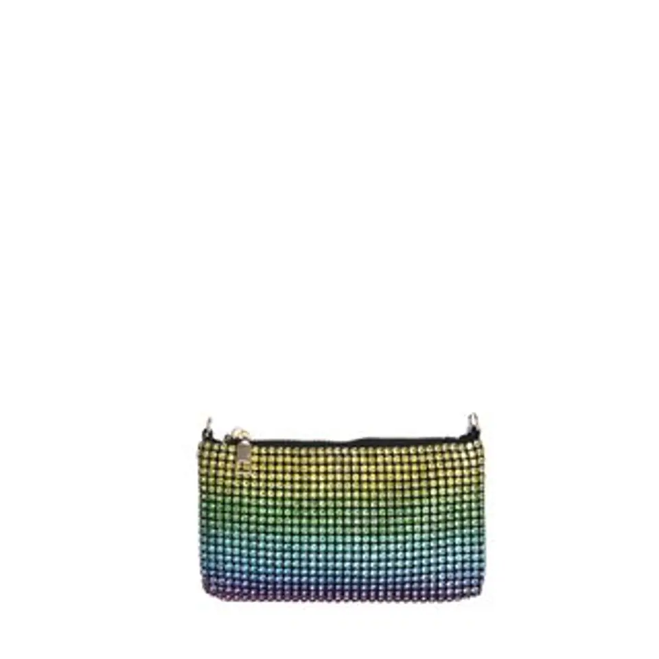 Sac de fête orné de strass captant la lumière 1