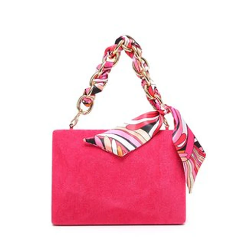 Sac de fête carré avec foulard soie décoratif original
