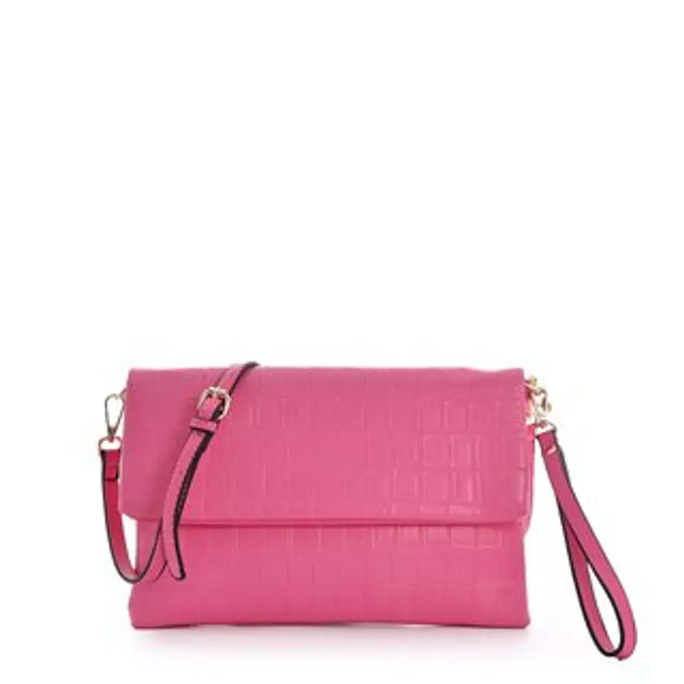 Pochette avec fermoir rétro et rabat asymétrique mode 1