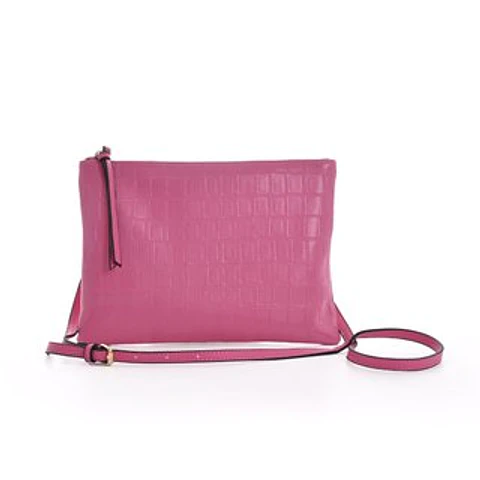 Pochette style sac à motif crocodile relief prestigieux