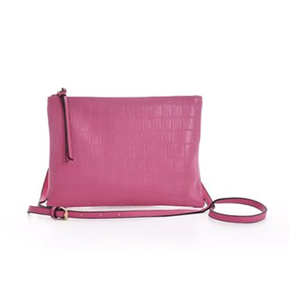 Pochette style sac à motif crocodile relief prestigieux 1