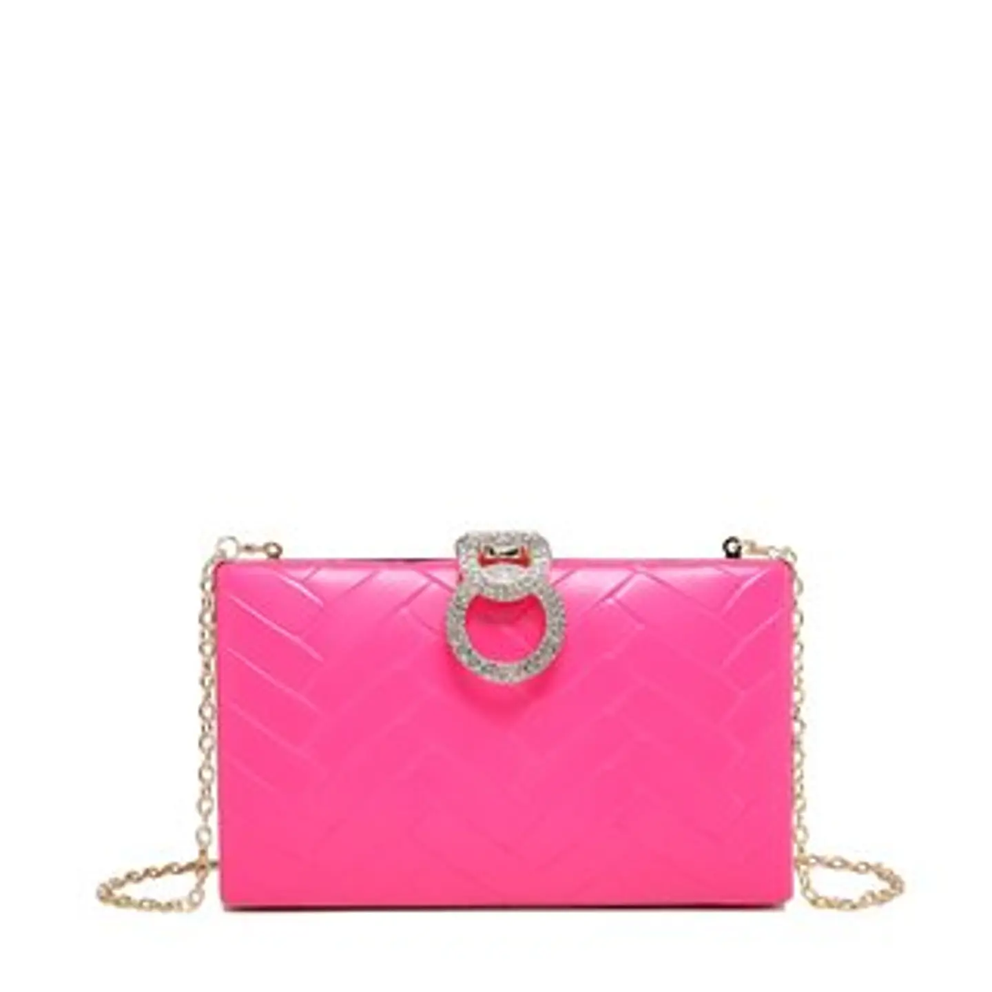 Sac banane brillant avec gravure en zigzag relief géométrique 1