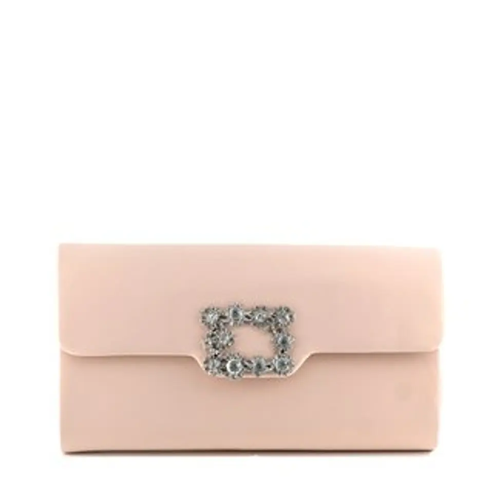 Pochette rectangulaire de fête ornée de strass cristaux luxe 1