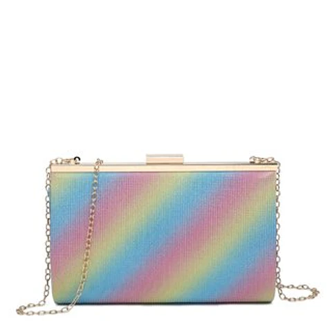Sac à main à la texture brillante finitions glacées étincelantes