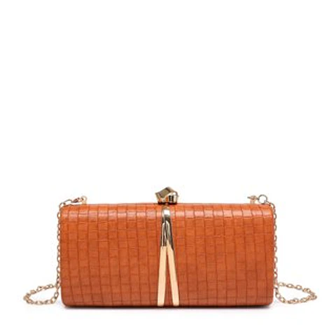 Sac banane carré texturé structure rigide boîte minimaliste mode