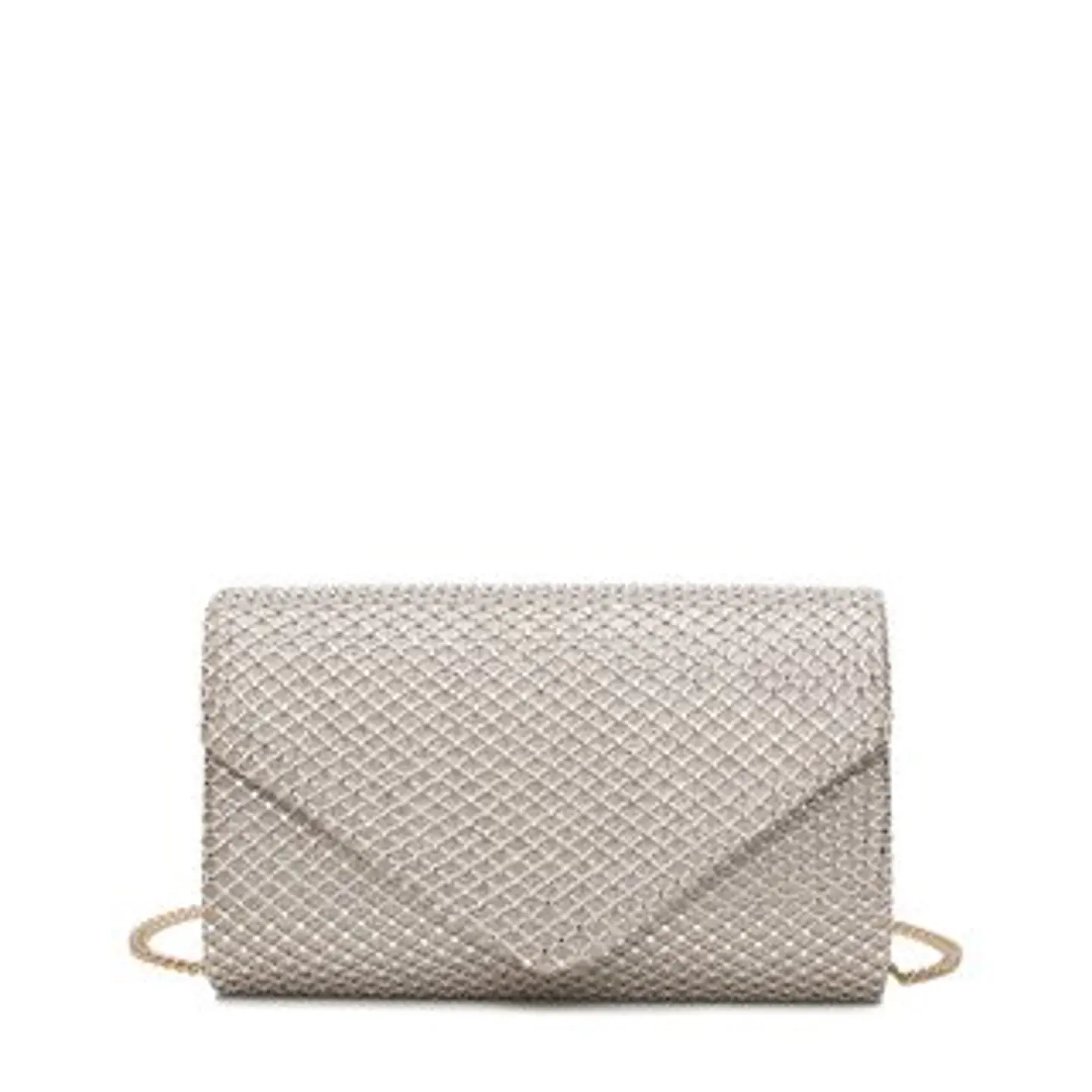 Pochette urbaine paillettes format plat compact léger pour cocktail 1