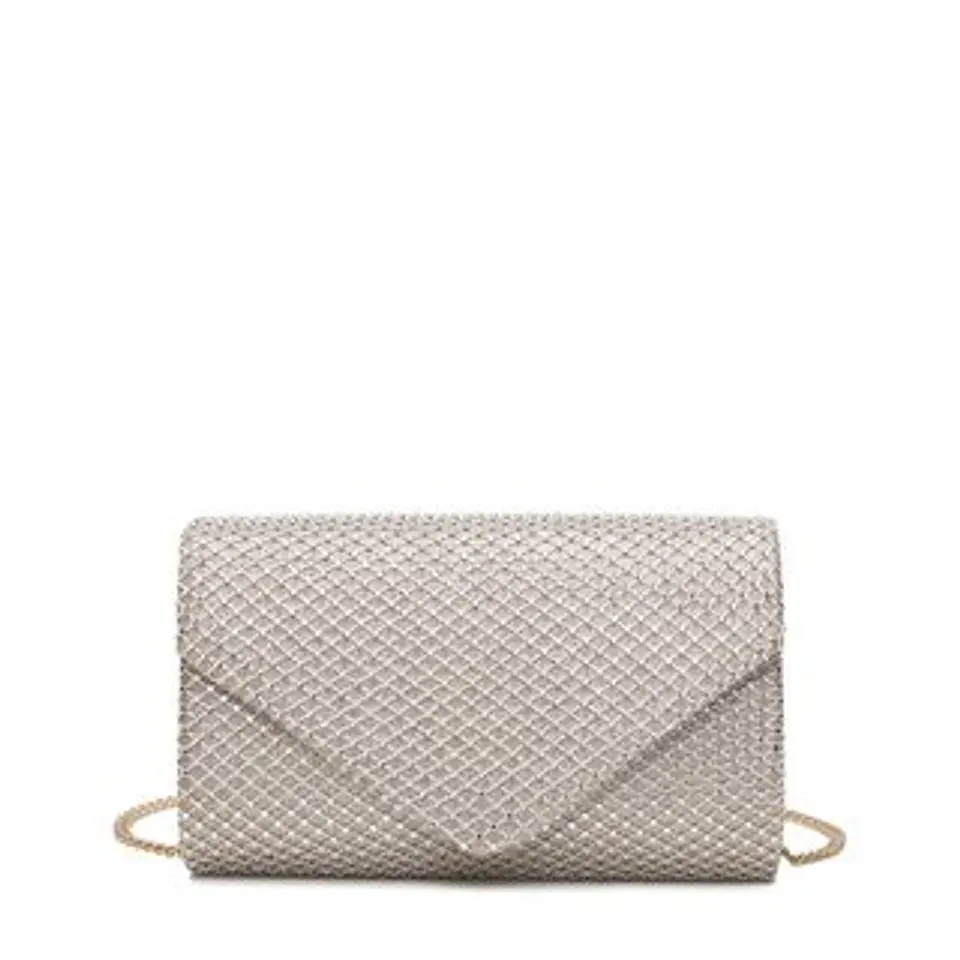 Pochette urbaine paillettes format plat compact léger pour cocktail 1