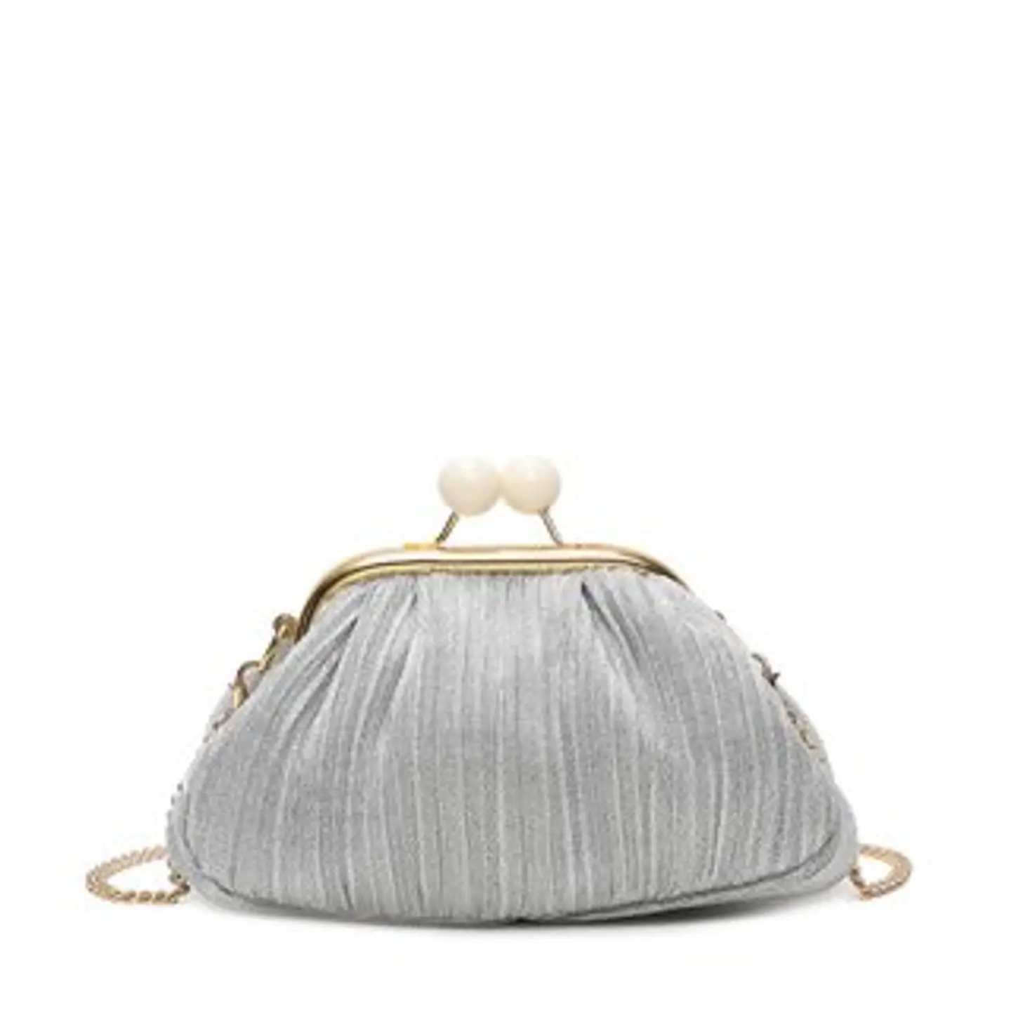 Pochette vintage pour femme avec fermeture éclair zippée fluide bronze 1