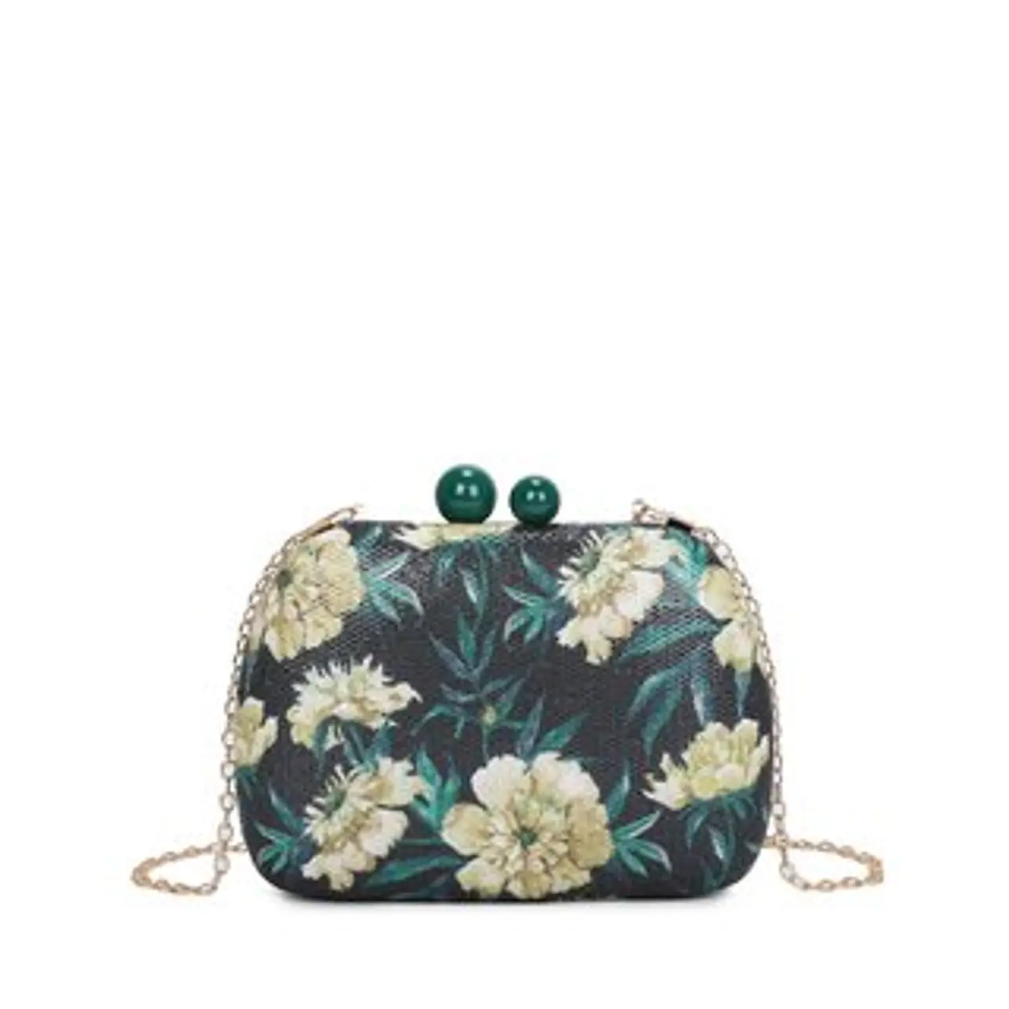 Pochette femme motif fleuri imprimé fleurs délicates printemps 1
