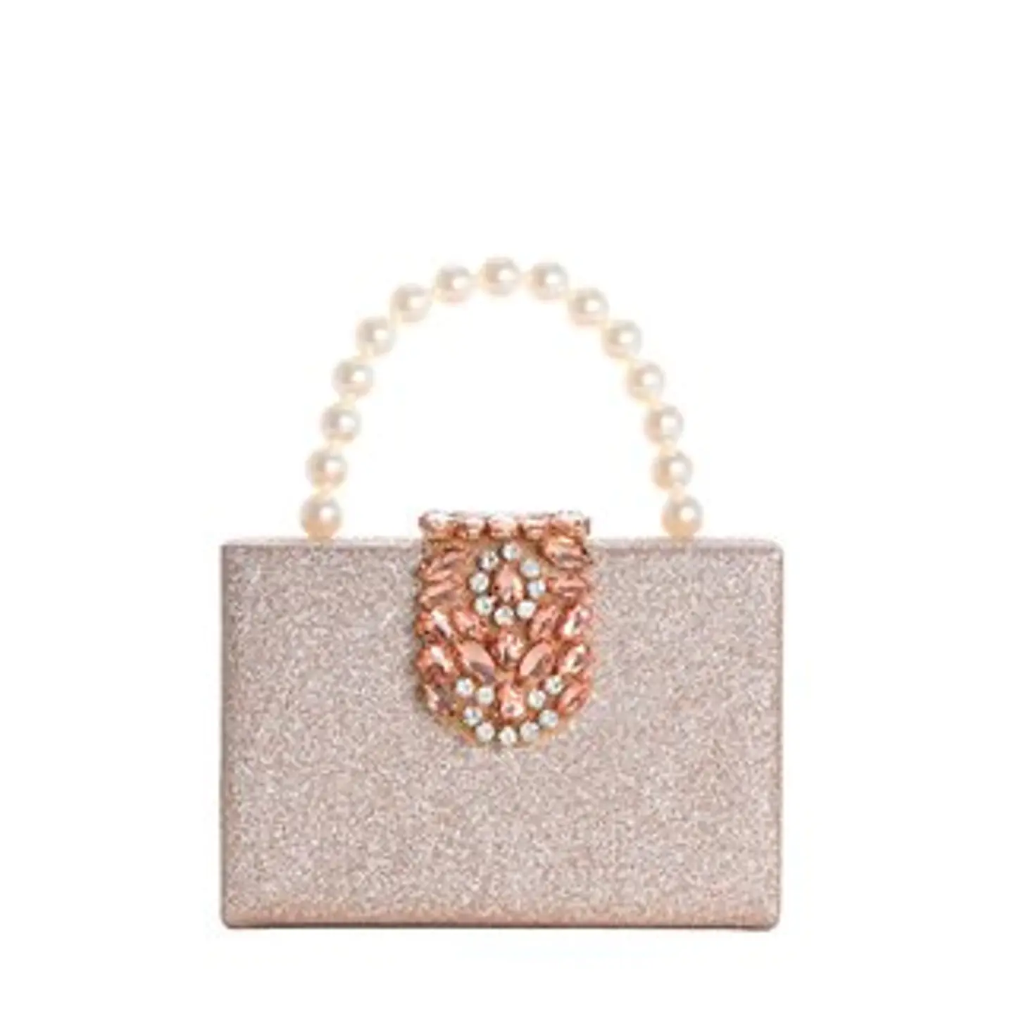 Pochette pour femme avec poignée textile souple confort porté main 1