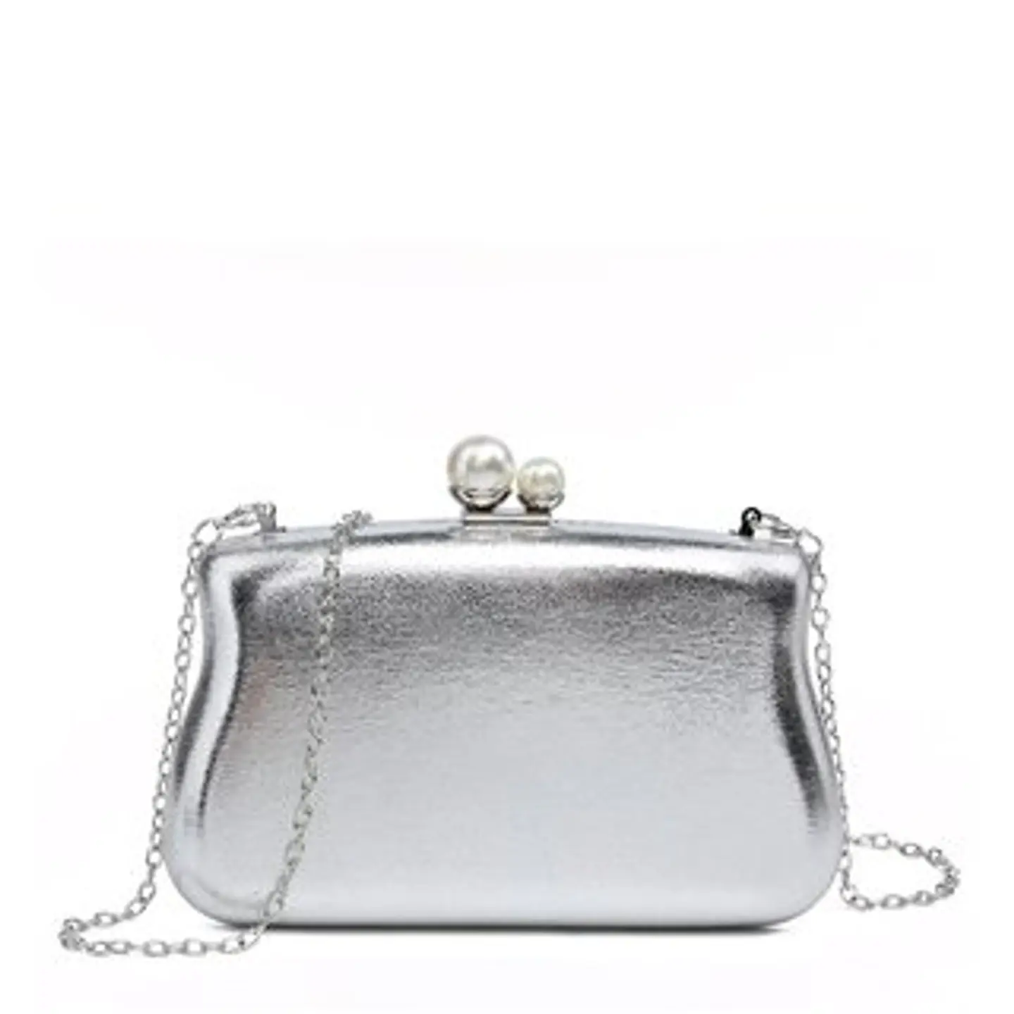 Pochette femme finitions perles mailles filet crochet bohème été 1
