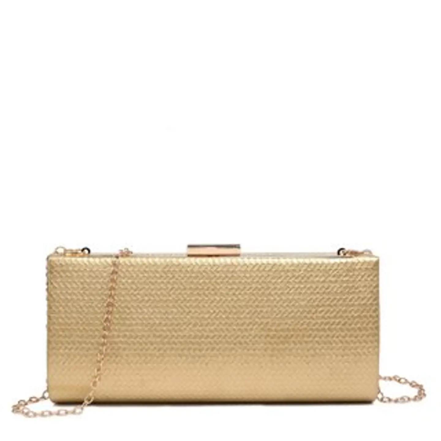 Pochette femme à motif zigzag brodé relief fils colorés géométriques 1