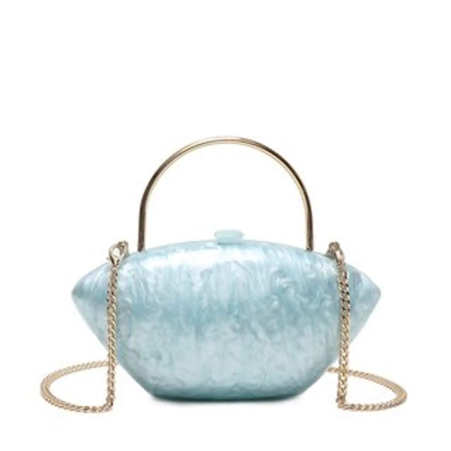 Pochette acrylique pour femme boîte rigide transparente style minimaliste 1