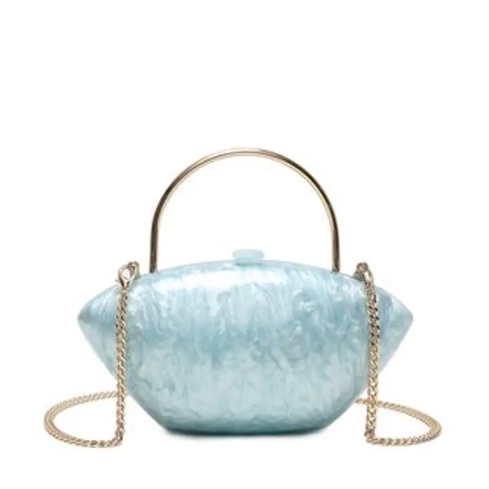 Pochette acrylique pour femme boîte rigide transparente style minimaliste 1