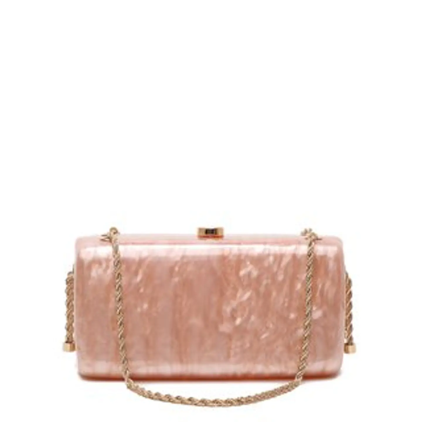 Pochette acrylique marbrée effet pierre précieuse luxe créateur unique 1