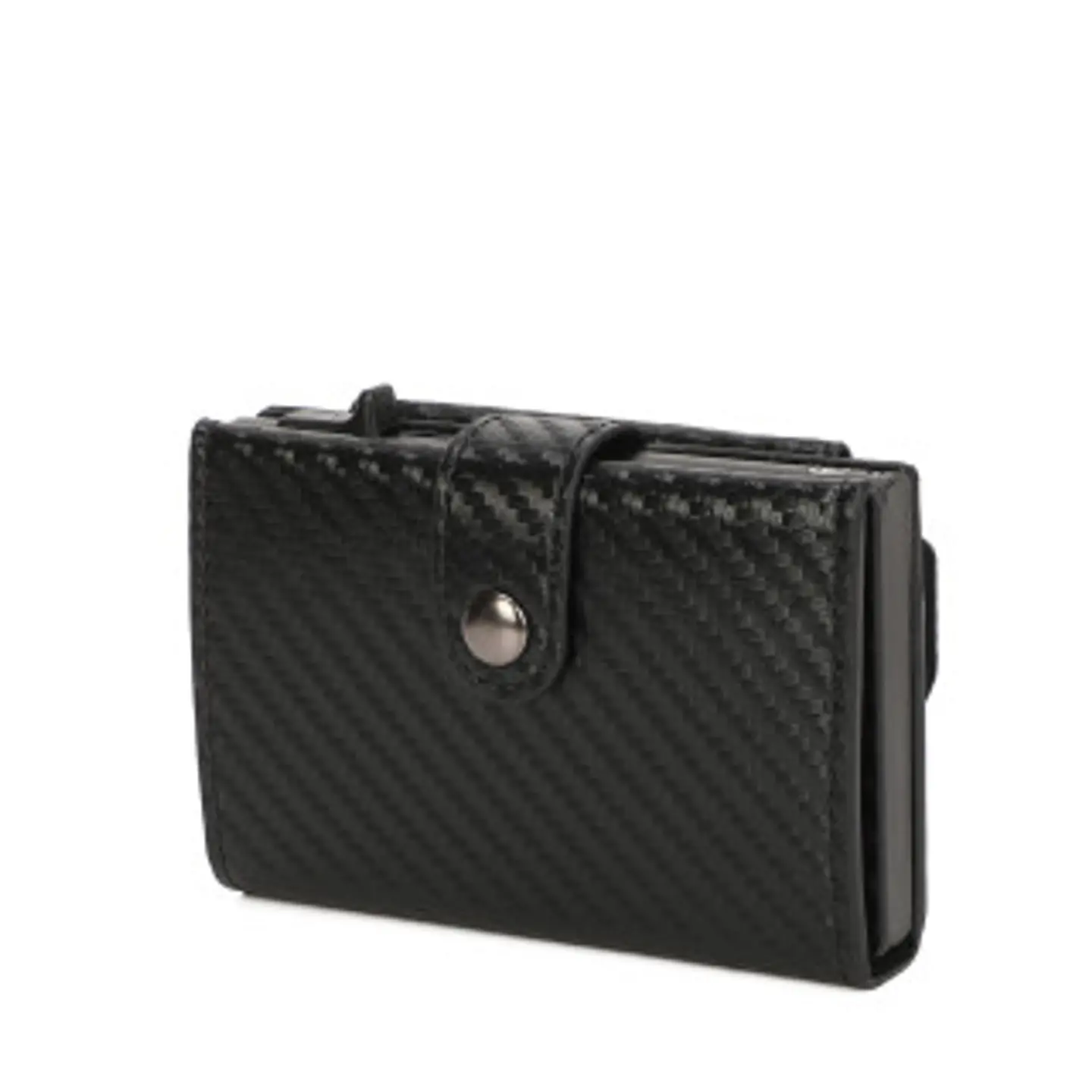 Porte cartes homme cuir matelassé relief géométrique contemporain 1