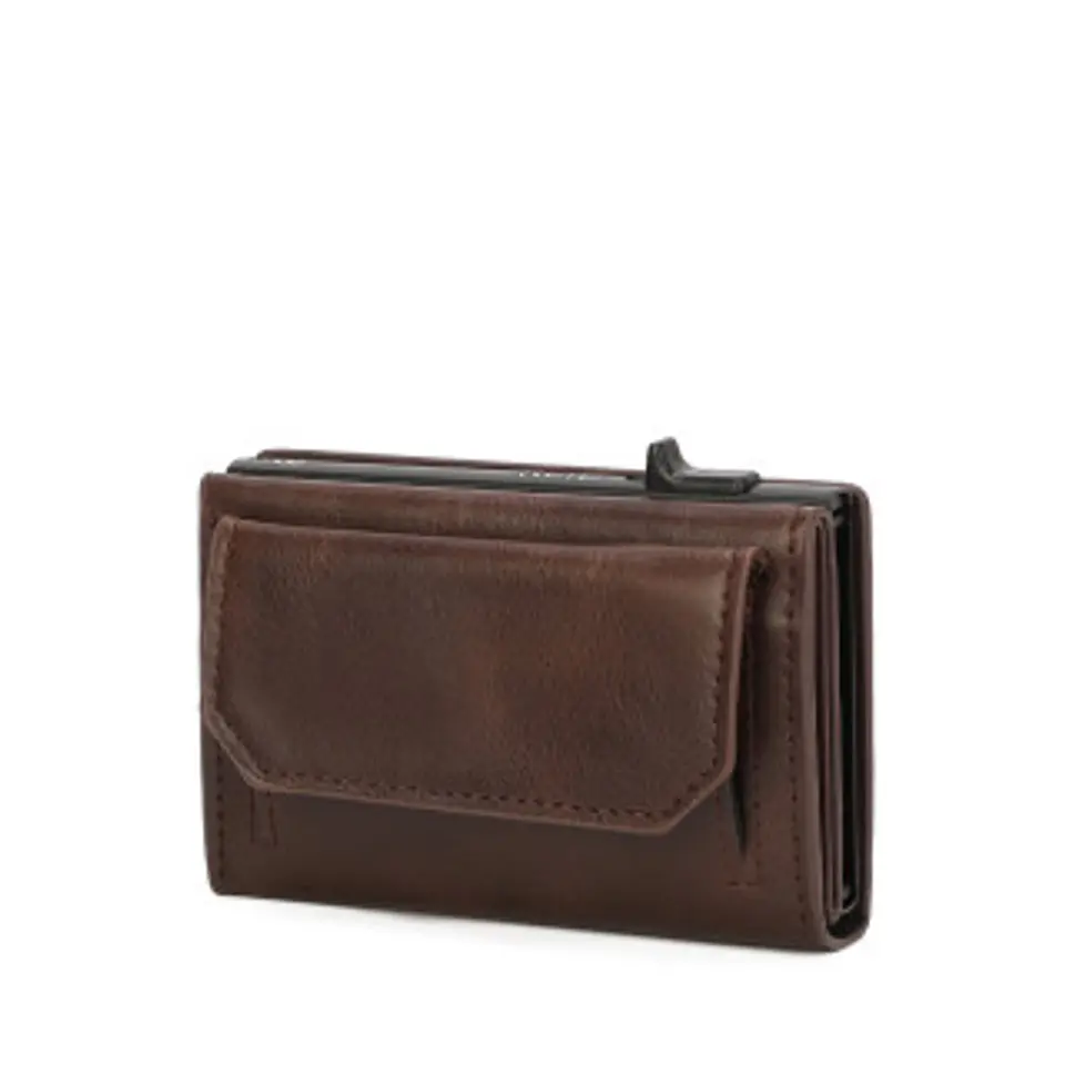 Porte cartes homme cuir vintage aspect vieilli caractère unique 1