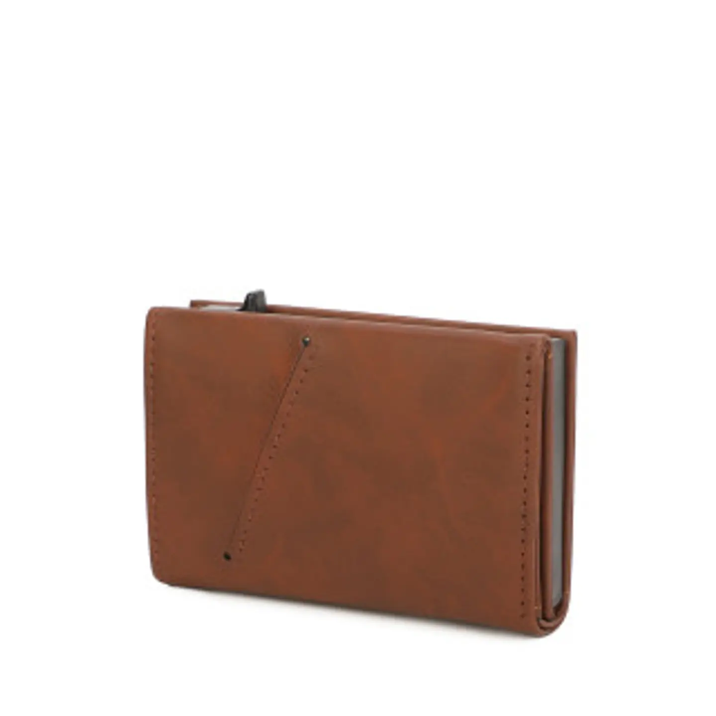 Porte cartes homme cuir brillant finitions glacées éclat chic 1