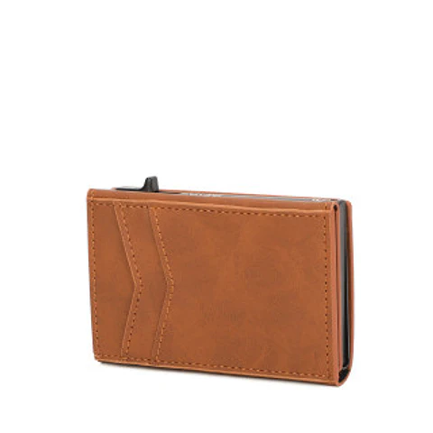 Porte cartes homme décontracté tissu technique fermeture cordon coulissant