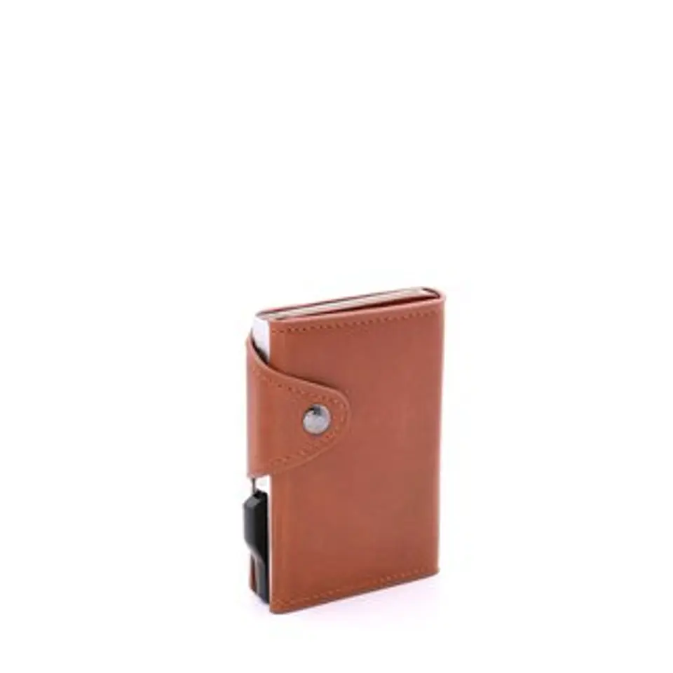 Porte cartes simple homme cuir synthétique léger fente rapide d accès 1
