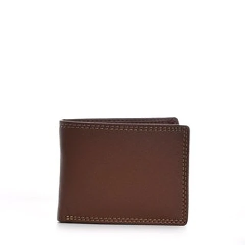 Portefeuille homme surpiqûres apparentes finitions soignées premium