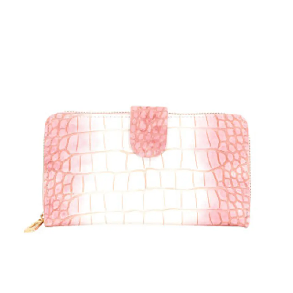 Portefeuille bicolore femme contraste élégant teintes de saison 1