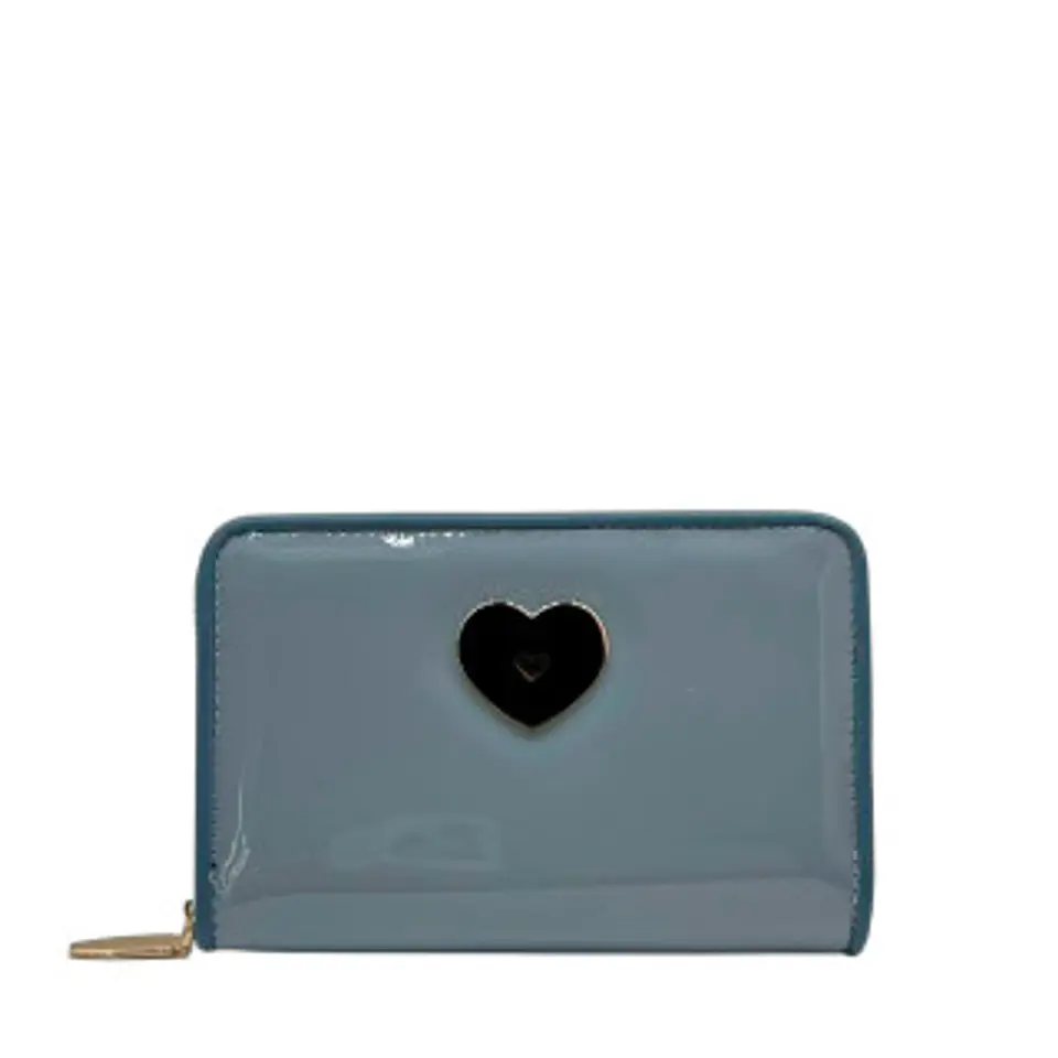 Portefeuille cuir verni femme éclat miroir maroquinerie chic luxe 1