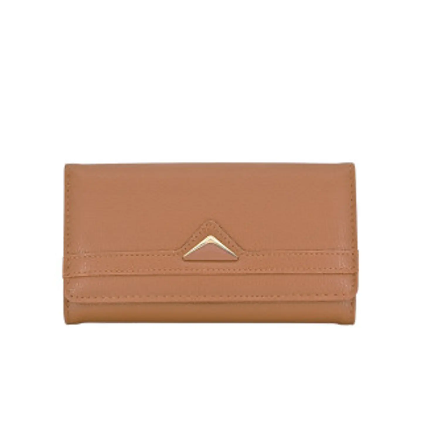 Portefeuille femme fermoir métallique traditionnel bronze esprit classique 1