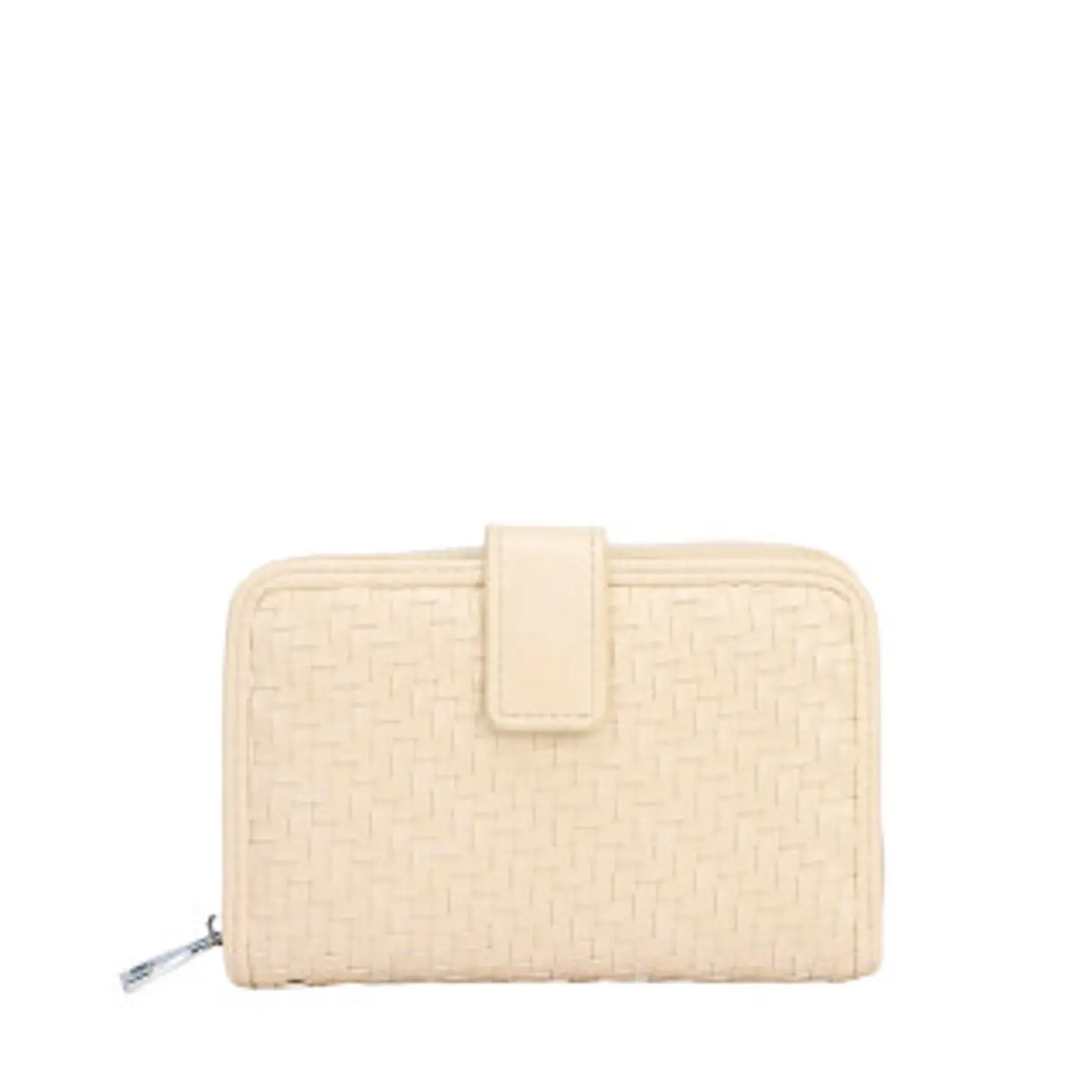 Portefeuille femme motif chevrons tissu jacquard graphique élégant 1