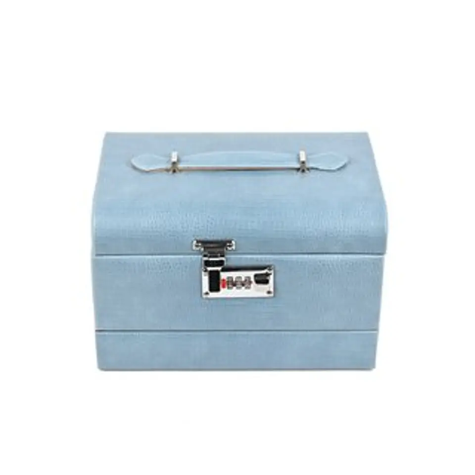 Grand coffret à bijoux texture brillante reflets vernis étincelants 1