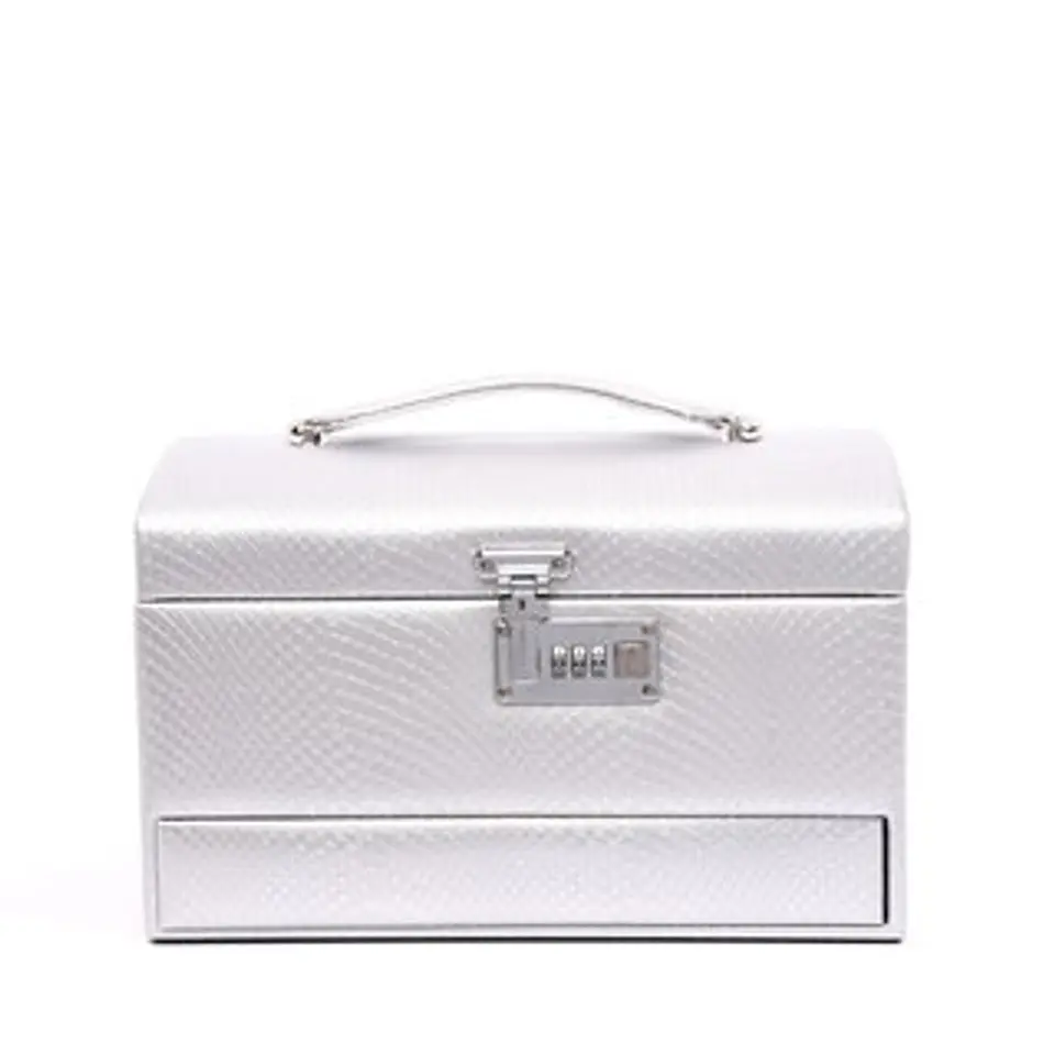 Grand coffret à bijoux avec deux tiroirs organisation fonctionnelle 1