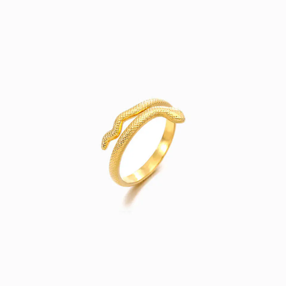 Bague Délicate en Acier Inoxydable – Serpent 1