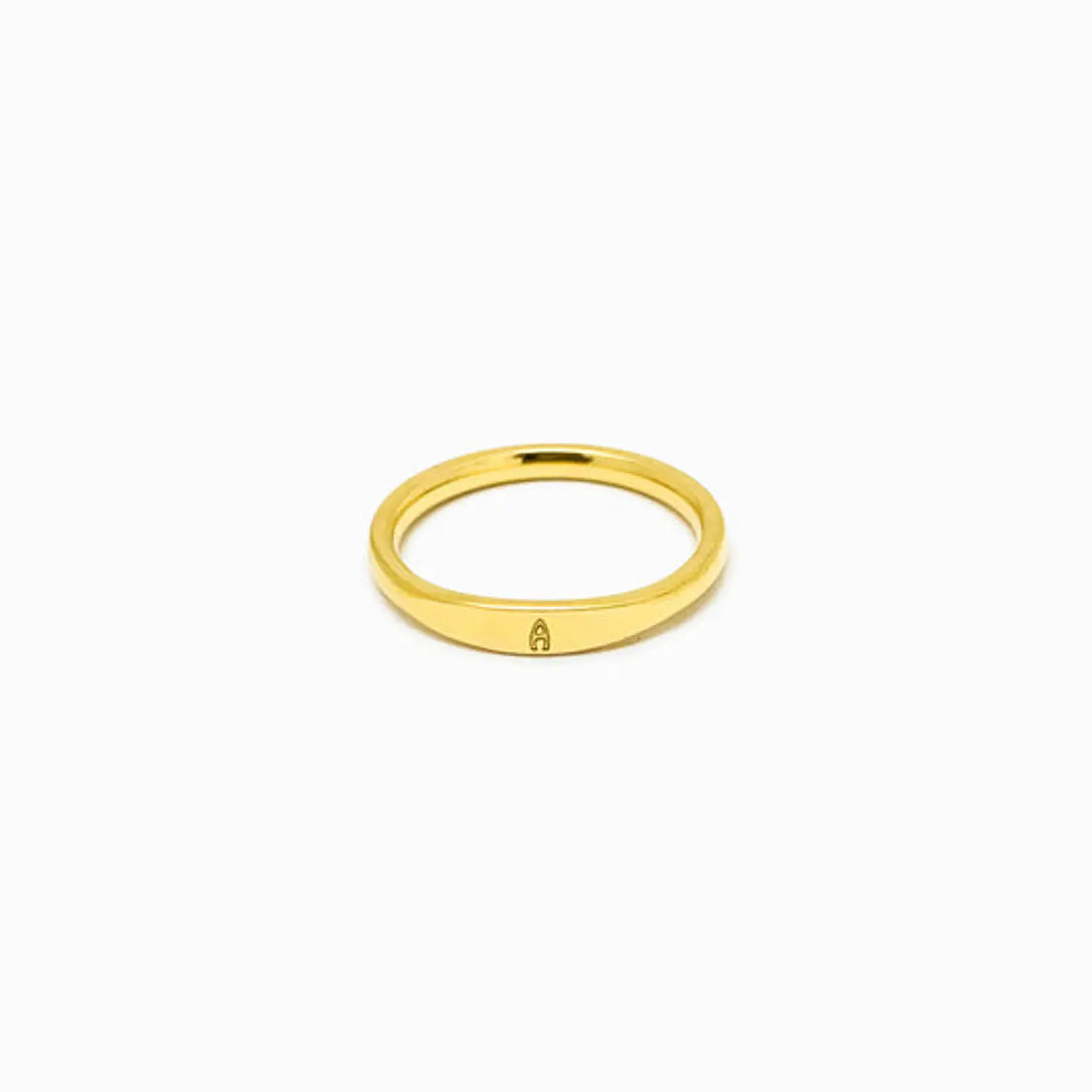 Bague Initiale Belle en Acier Inoxydable 17.6mm 1